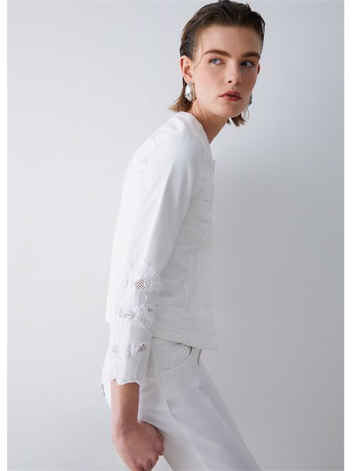 Giacca con ricamo sangallo LIU JO | WA6262T367A/P9255